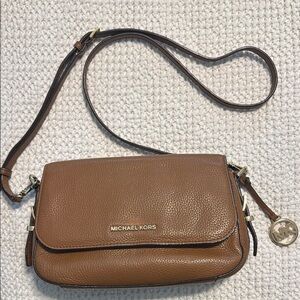 Michael Kors Brown Crossbody Bag with Silver Hardware